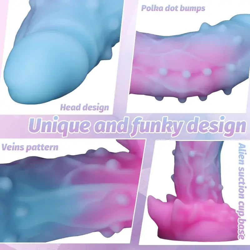 Cosmic Spiked Fantasy Dildo 8 Inches Anesidora