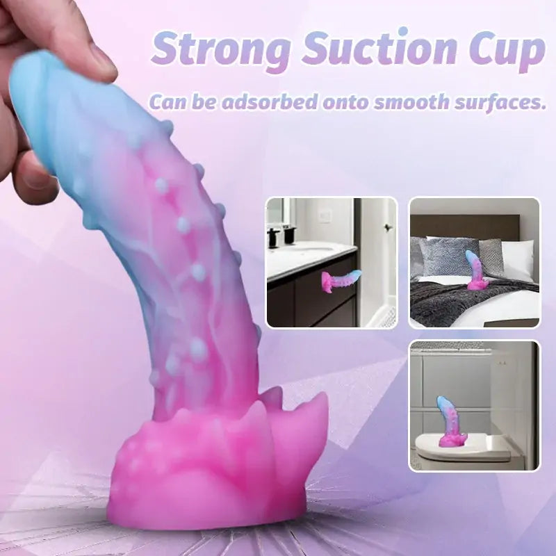 Cosmic Spiked Fantasy Dildo 8 Inches Anesidora