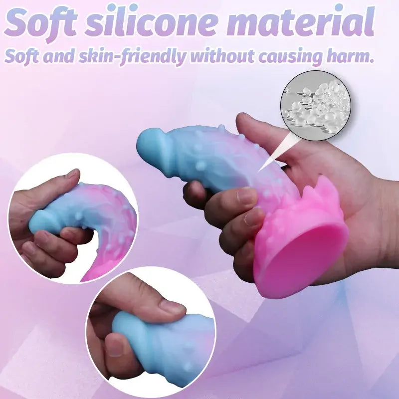 Cosmic Spiked Fantasy Dildo 8 Inches Anesidora