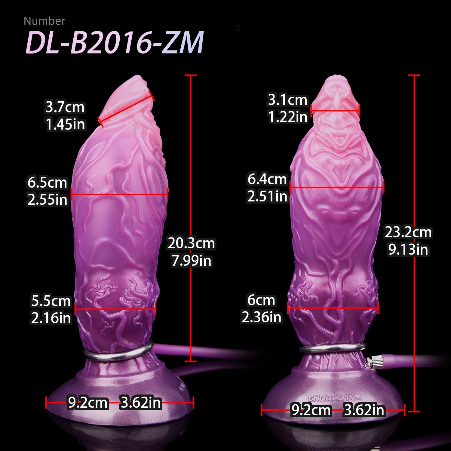 Purple Fantasy Dog Knot Inflatable Dildo Xoxomoving