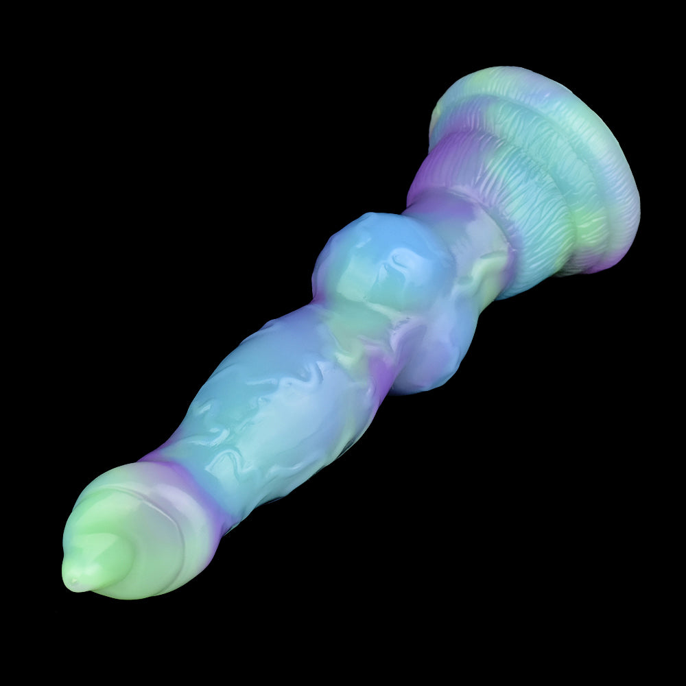 7 Inch Knot Glow In The Dark Dog Dildo Xoxomoving