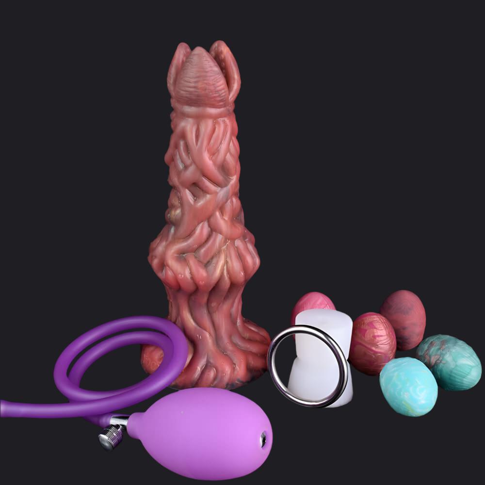 Xoxomoving Egglayer with Pump Alien Fantasy Silicone Toy