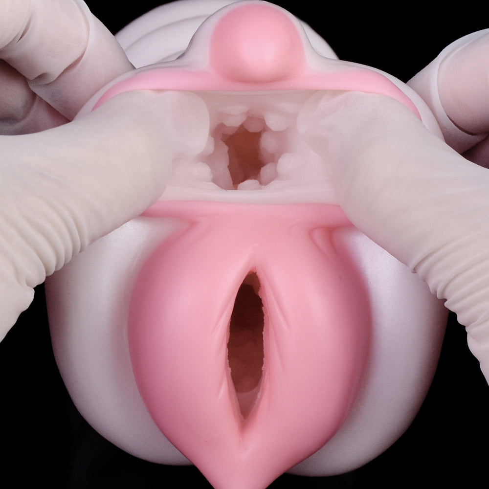 Fantasy Pig Pussy Pocket Masturbator - Pink Realistic Animal Pussies Blowjob Sex Toys for Men Xoxomoving