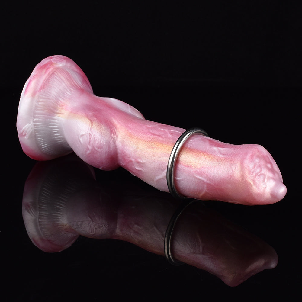 Bulldog 8.7 Inch Pink Inflatable Dildo Xoxomoving