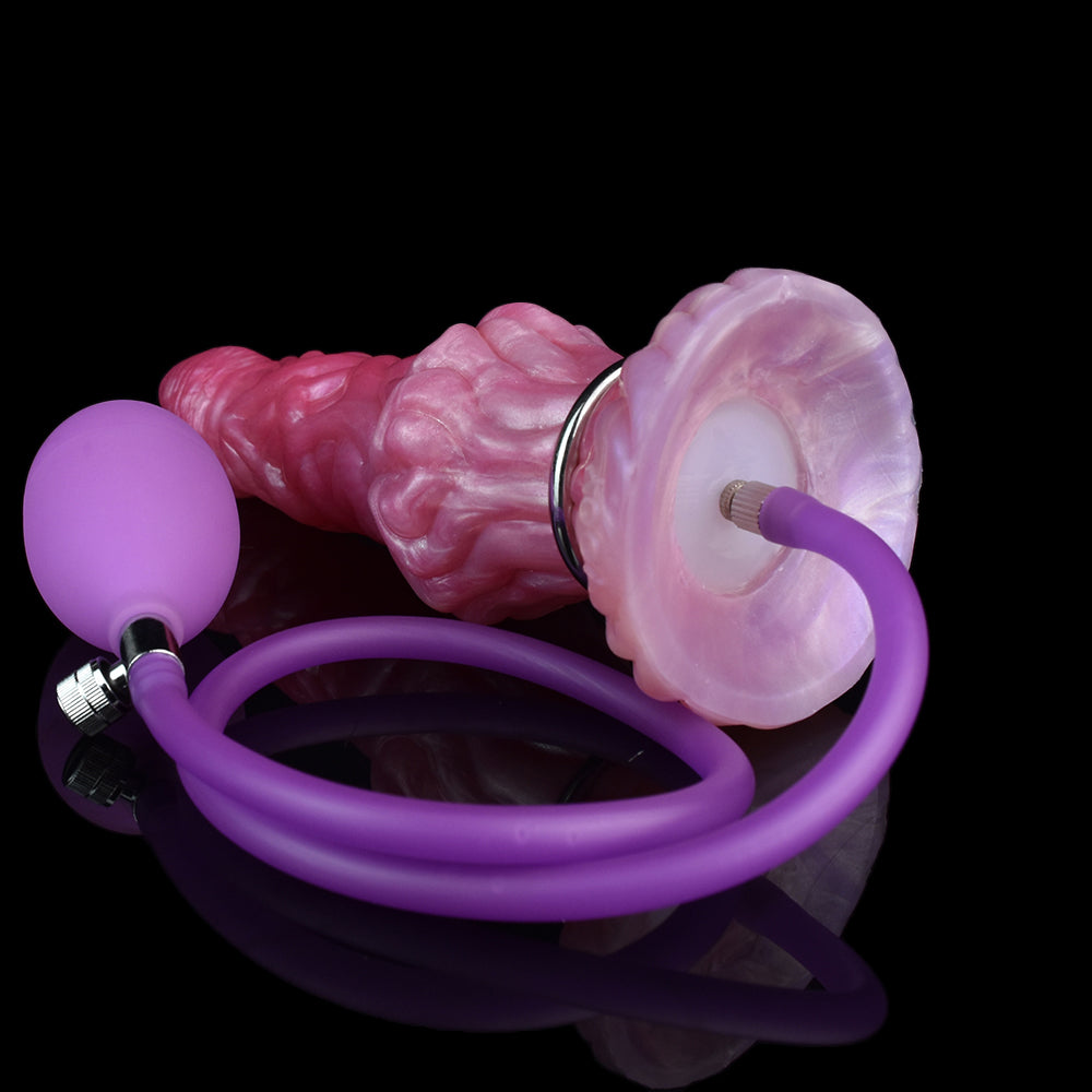 Glow in the Dark Ovipositor Dildo with Pump Alien Fantasy Design Xoxomoving