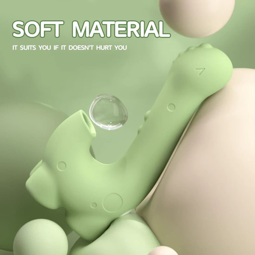 DinoPop - Little Dinosaur Heating Vibrator - Sucking G-Spot Massager