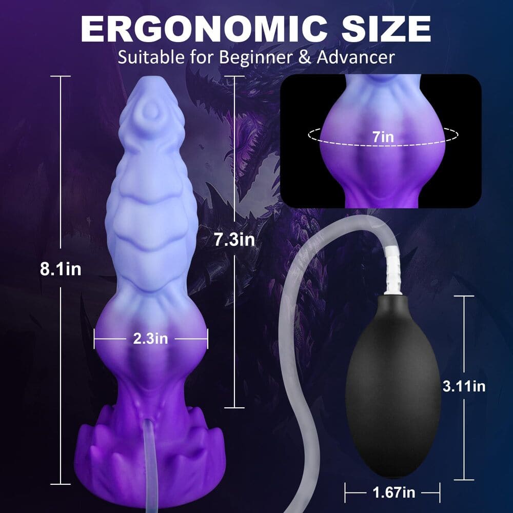 Dracoflo - 8 Inch Squirting Dragon Dildo - Fantasy Ejaculating Dildo