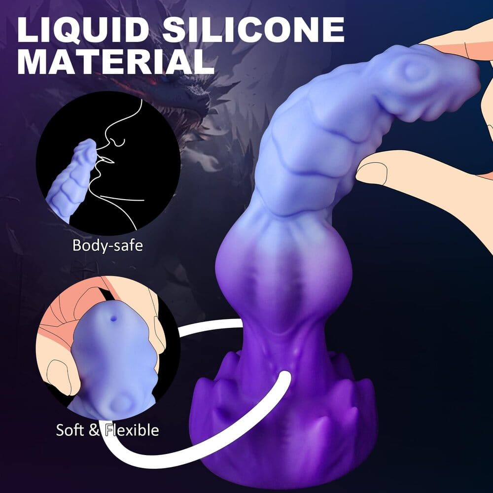 Dracoflo - 8 Inch Squirting Dragon Dildo - Fantasy Ejaculating Dildo