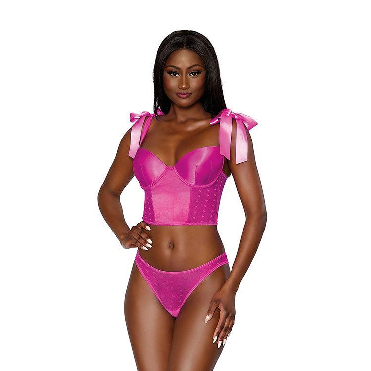 Locked in Love Bustier Set Xoxomoving