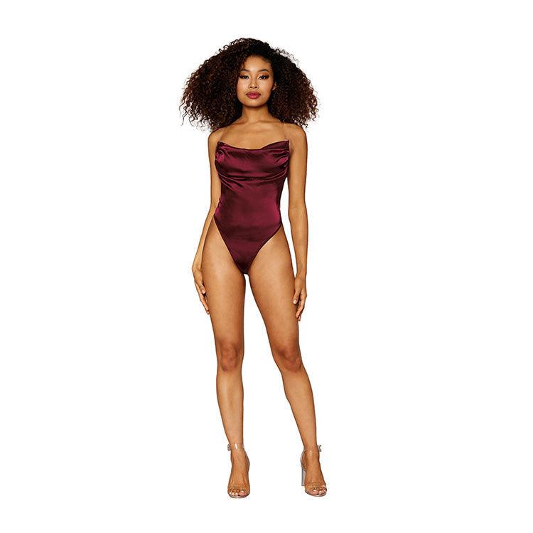 Satin & Mesh Bejeweled Teddy Xoxomoving