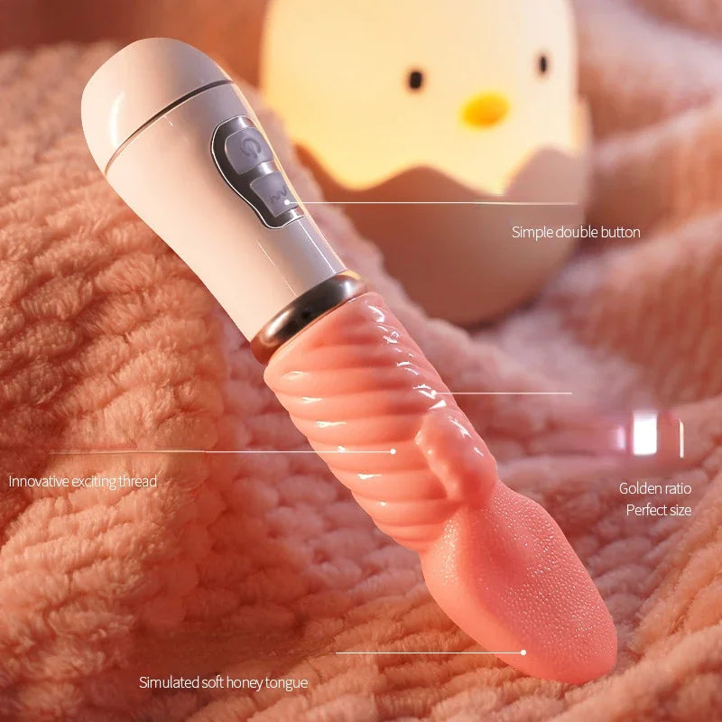 Xoxomoving - Female Masturbator Tongue Vibrator Av Stick Vibrator Xoxomoving