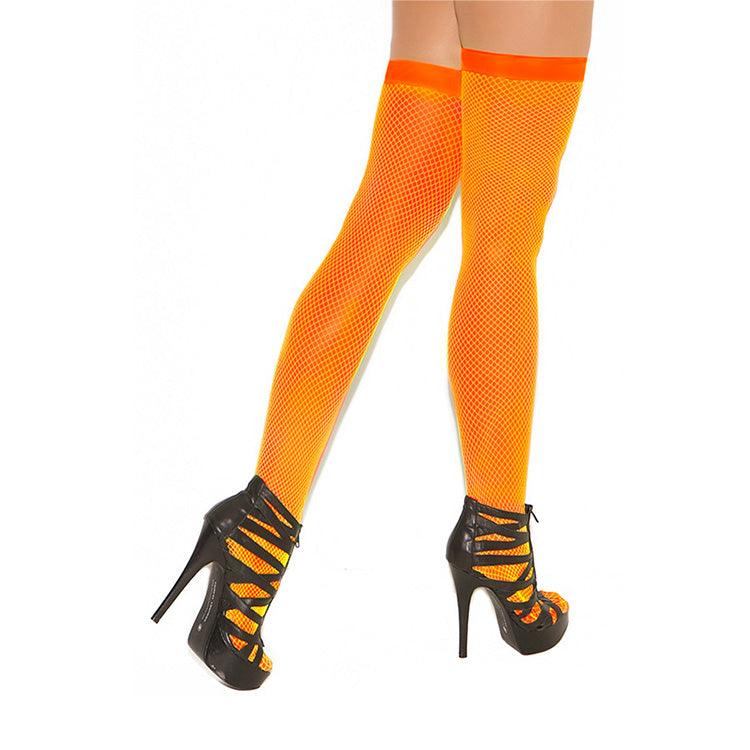 Neon Fishnet Thigh Highs Xoxomoving