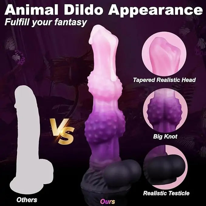 Fantasy Dragon Double Knot Dildo 10 Inches Xoxomoving