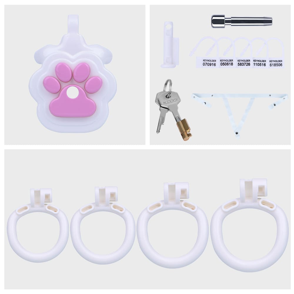 Felis - Cat Paw Resin Male Chastity Cage