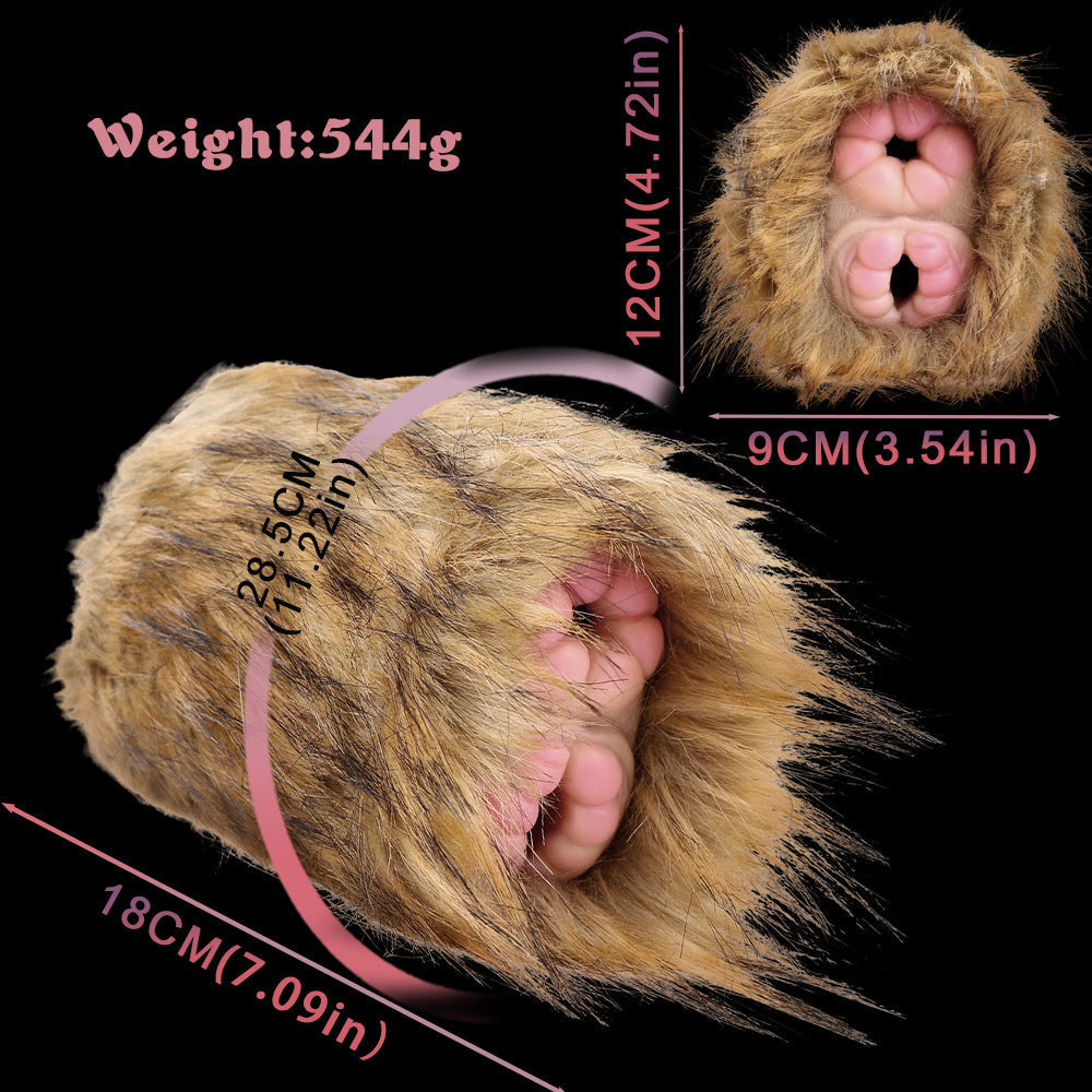 Monkey Pussy Pocket Animal Masturbator - Dual Vaginal Penis Masturbation Furry Sex Toy for Men Xoxomoving
