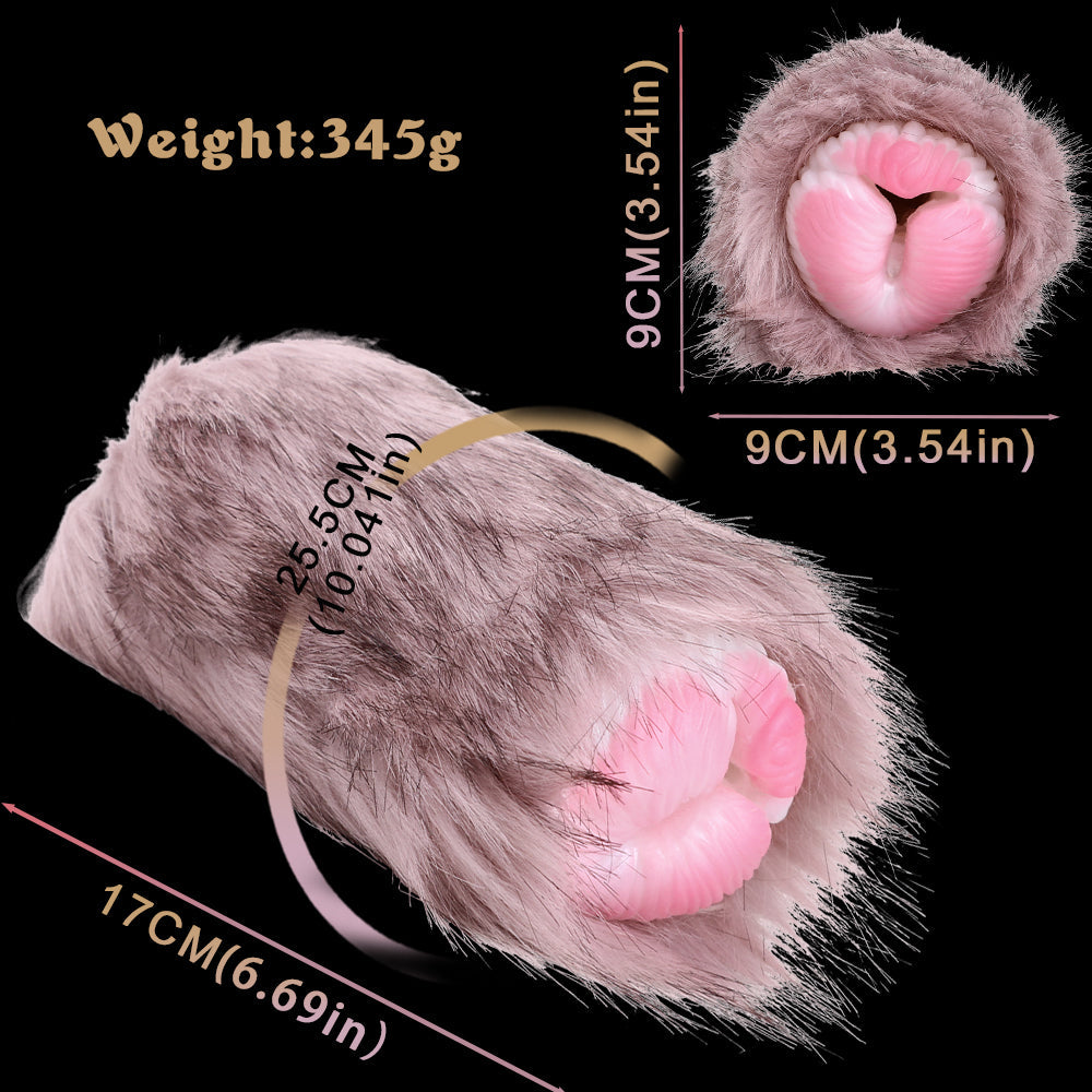 Furry Dog Pocket Pussy - Realistic Animal Vaginal Double Open Penis Masturbator Xoxomoving
