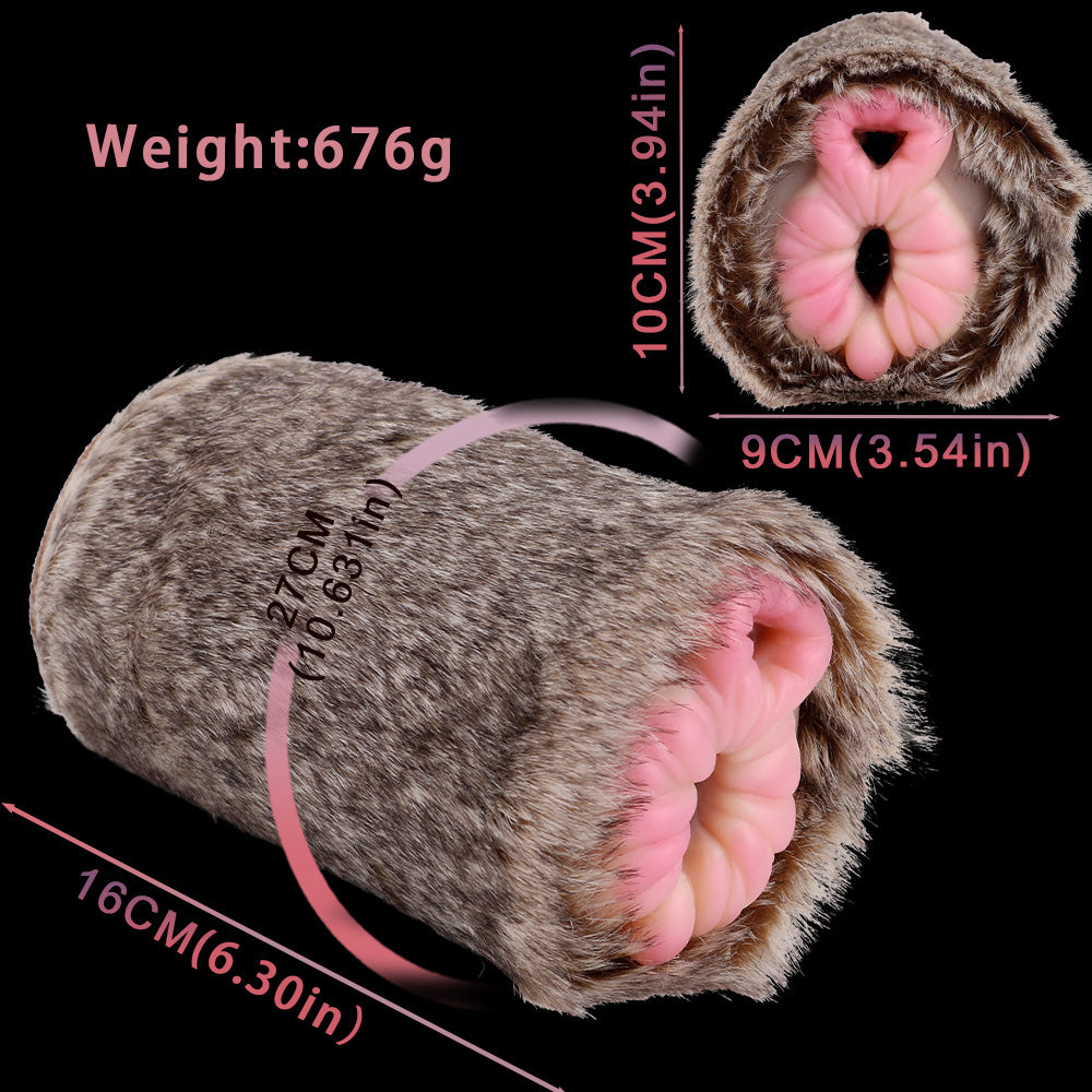 Lifelike Lion Pussy Male Masturbator - Realistic Furry Vagina Penis Masturbatiion Sex Toy Xoxomoving