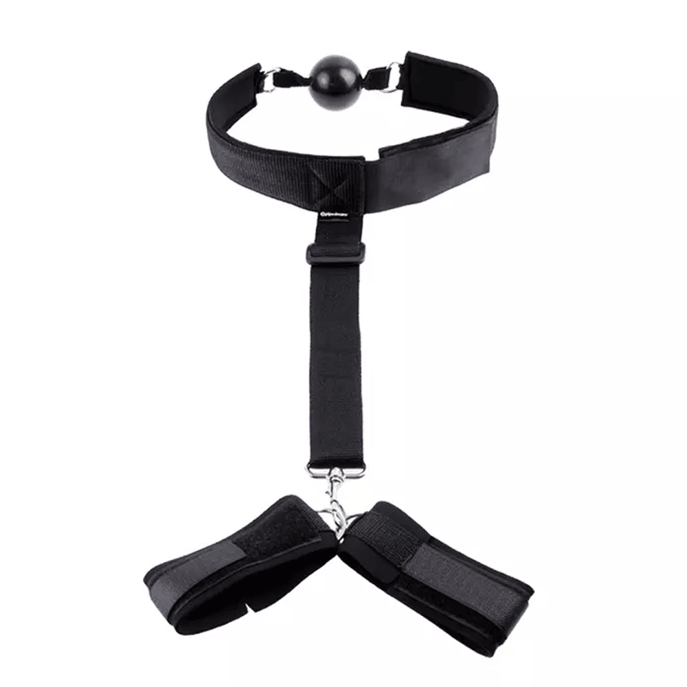 Gagged and Cuffed Restraint System Xoxomoving