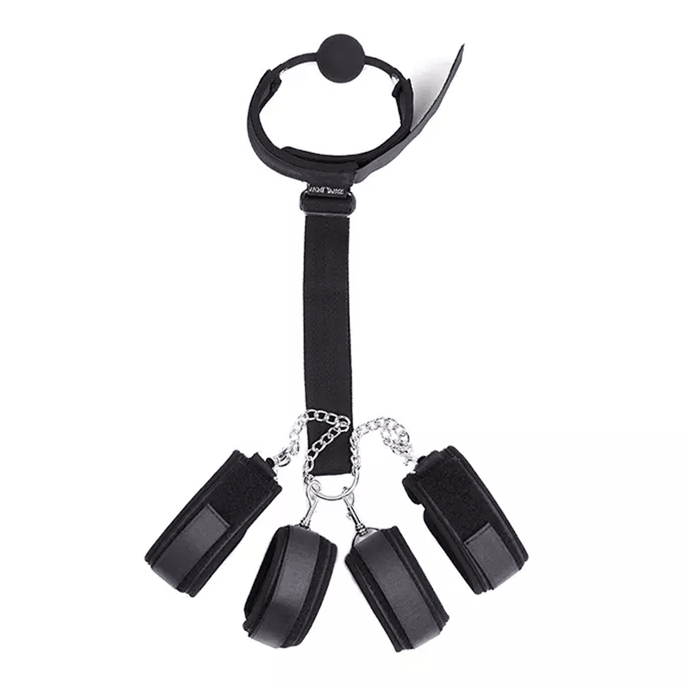 Gagged and Cuffed Restraint System Xoxomoving