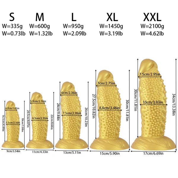 Monster Dragon Fantasy Spiked Dildo 13 Inches anesidora