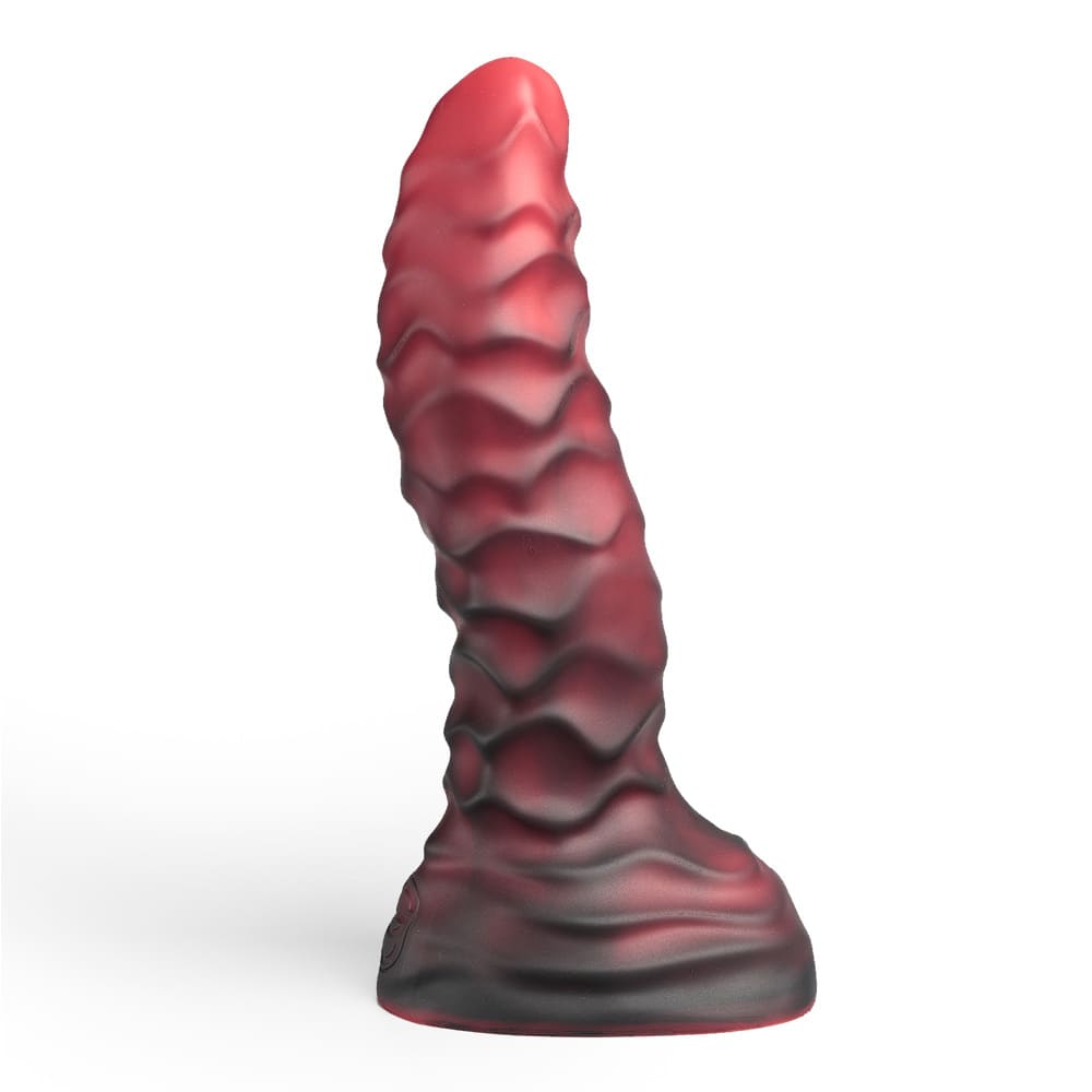 Xoxomoving Abbadon – Huge Textured Platinum Silicone Anal Dildo - 5 Sizes