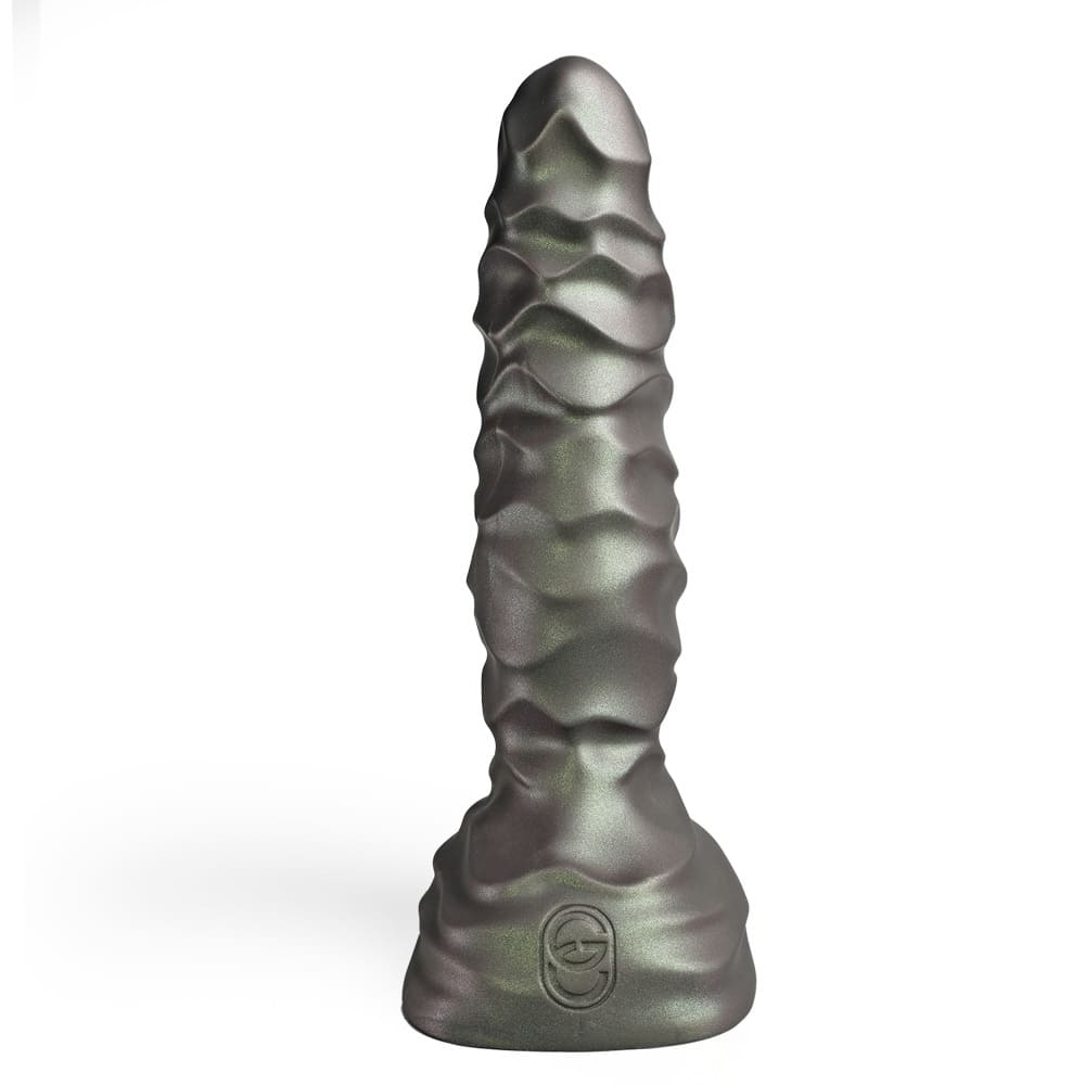 Xoxomoving Abbadon – Huge Textured Platinum Silicone Anal Dildo - 5 Sizes