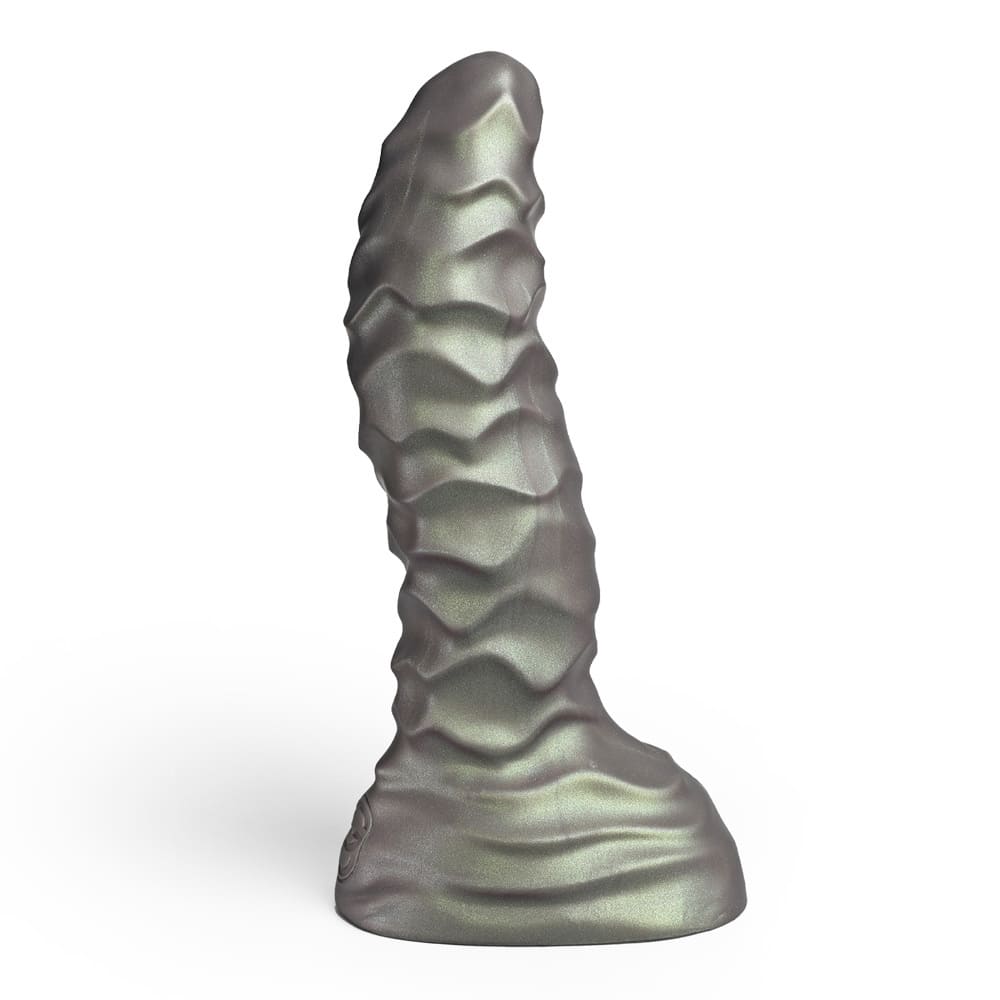 Xoxomoving Abbadon – Huge Textured Platinum Silicone Anal Dildo - 5 Sizes