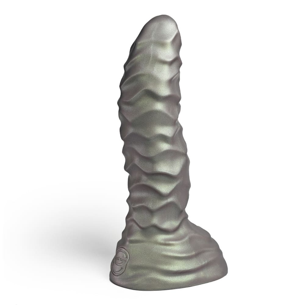 Xoxomoving Abbadon – Huge Textured Platinum Silicone Anal Dildo - 5 Sizes