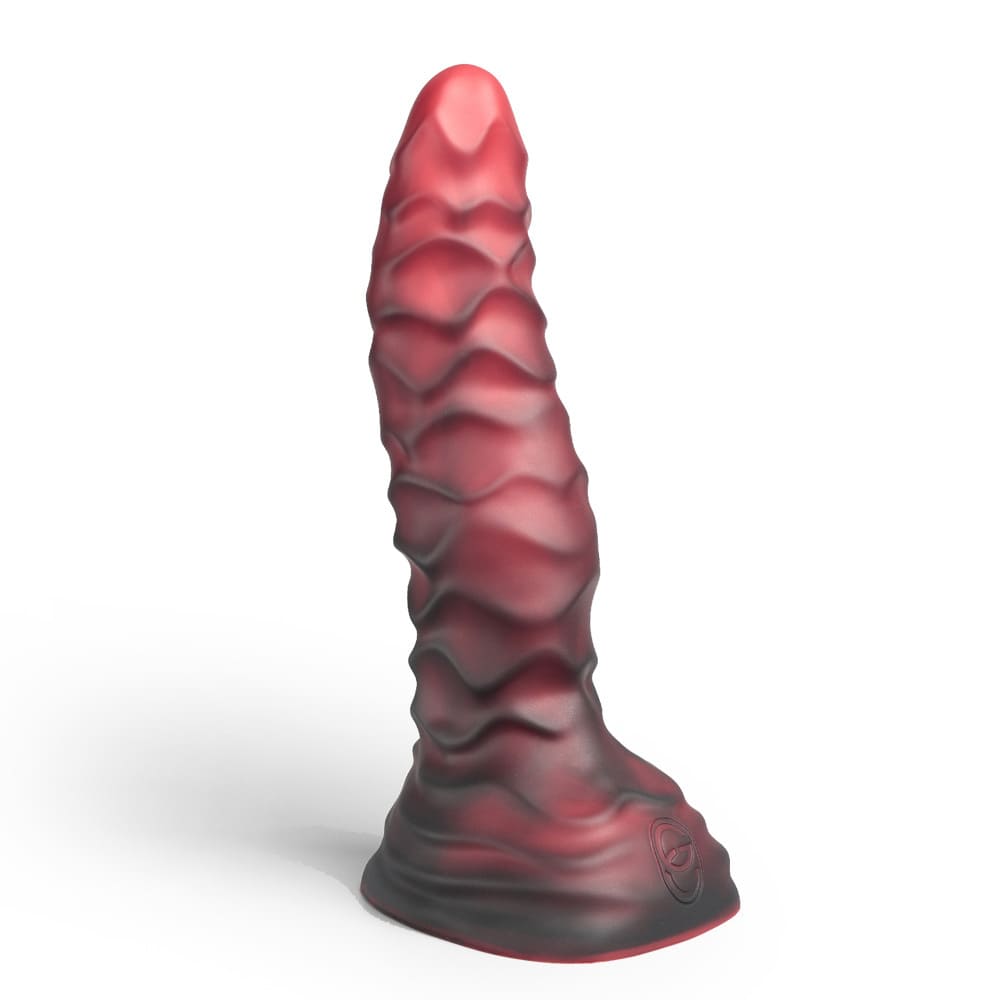 Xoxomoving Abbadon – Huge Textured Platinum Silicone Anal Dildo - 5 Sizes
