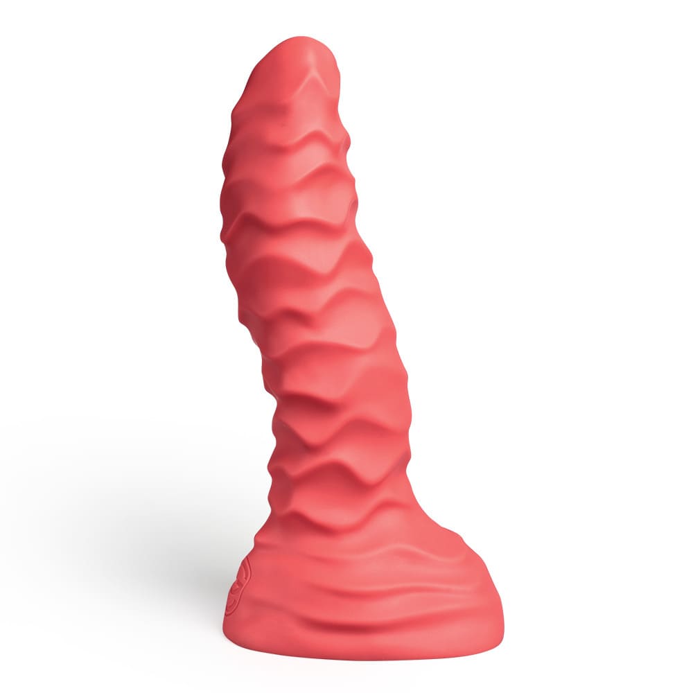Xoxomoving Abbadon – Huge Textured Platinum Silicone Anal Dildo - 5 Sizes
