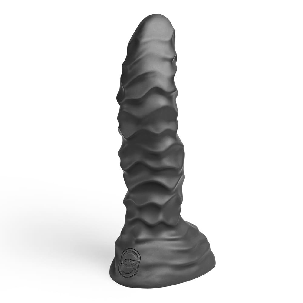 Xoxomoving Abbadon – Huge Textured Platinum Silicone Anal Dildo - 5 Sizes