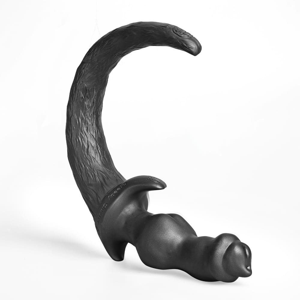 Pup Woof Tail Plug with Knot Dildo - 3 Sizes