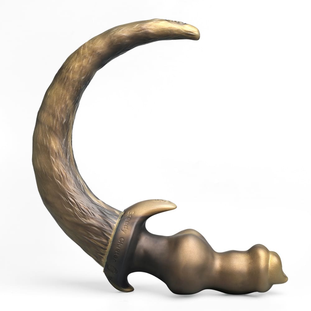 Pup Woof Tail Plug with Knot Dildo - 3 Sizes