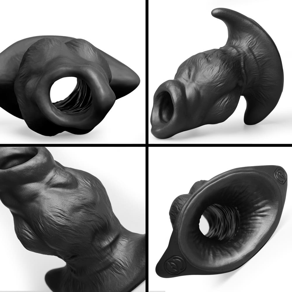 Xoxomoving WOOF Tunnel Plug - Silicone Hollow Anal Plug - 5 Sizes