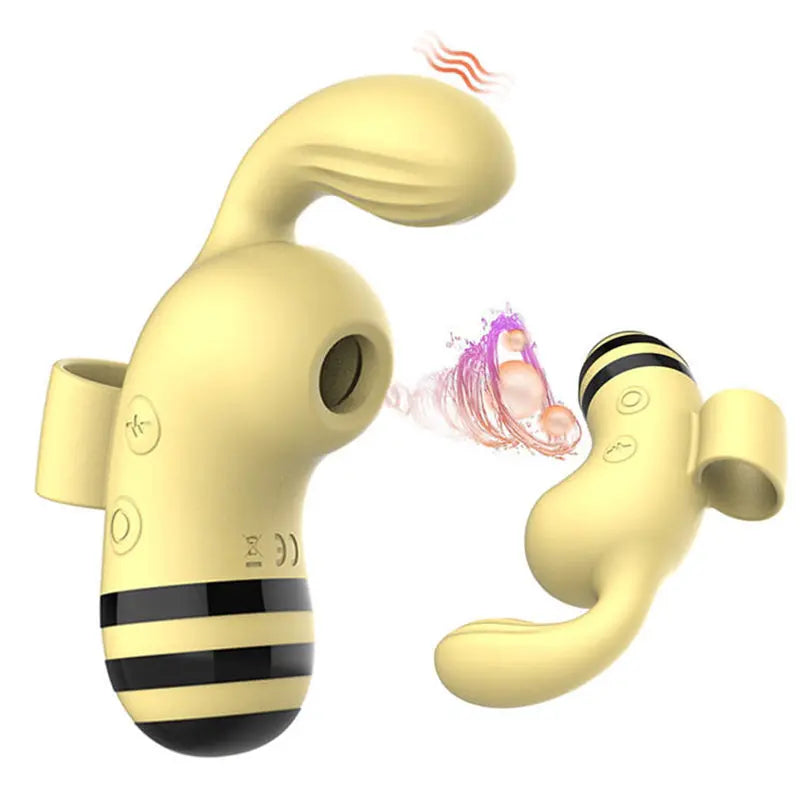 Compact Bee-Shaped Vibrator for Women - Strong Suction & Vibration Xoxomoving