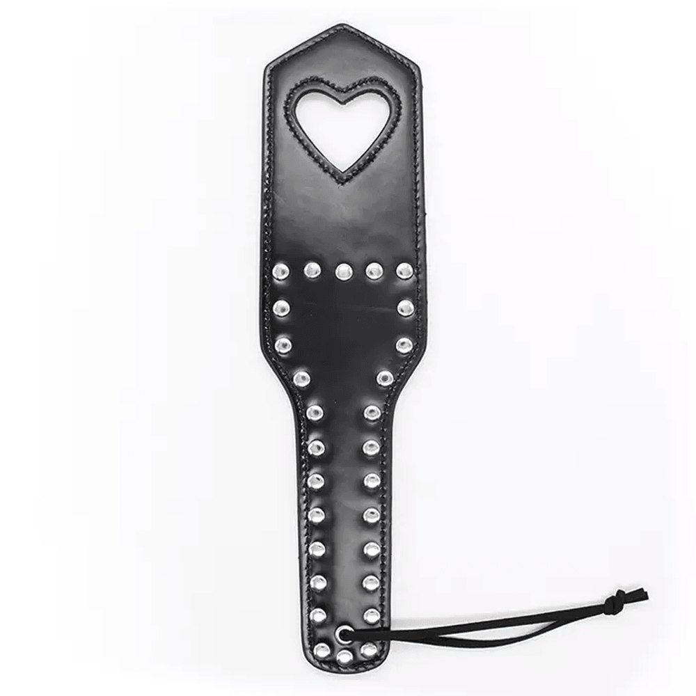 Love Heart Leather Paddle Xoxomoving