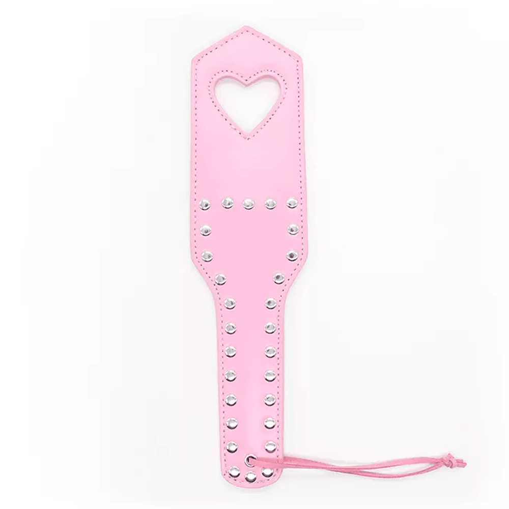 Love Heart Leather Paddle Xoxomoving