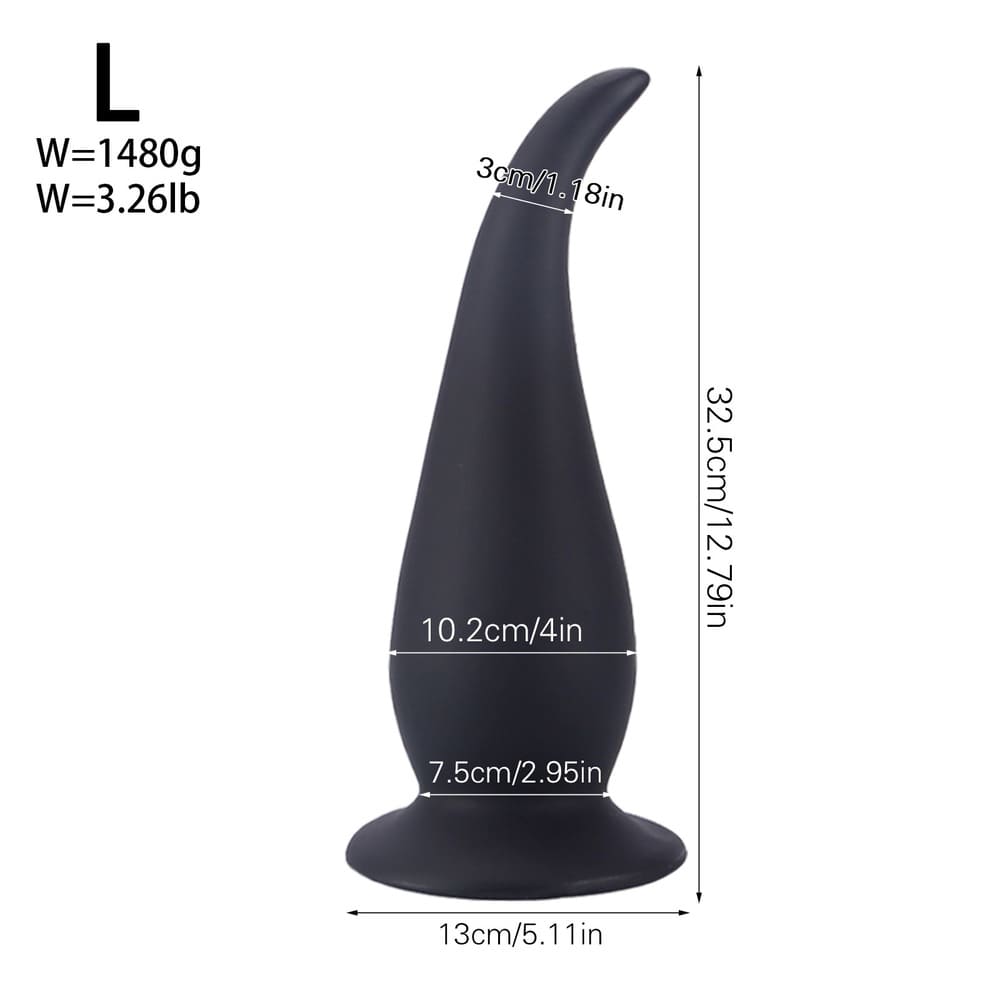 HogTails - Smooth Anal Dilator - Long Butt Plug