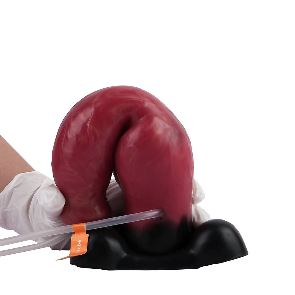 9 Inch Red Fantasy Dog Squirting Dildo Xoxomoving