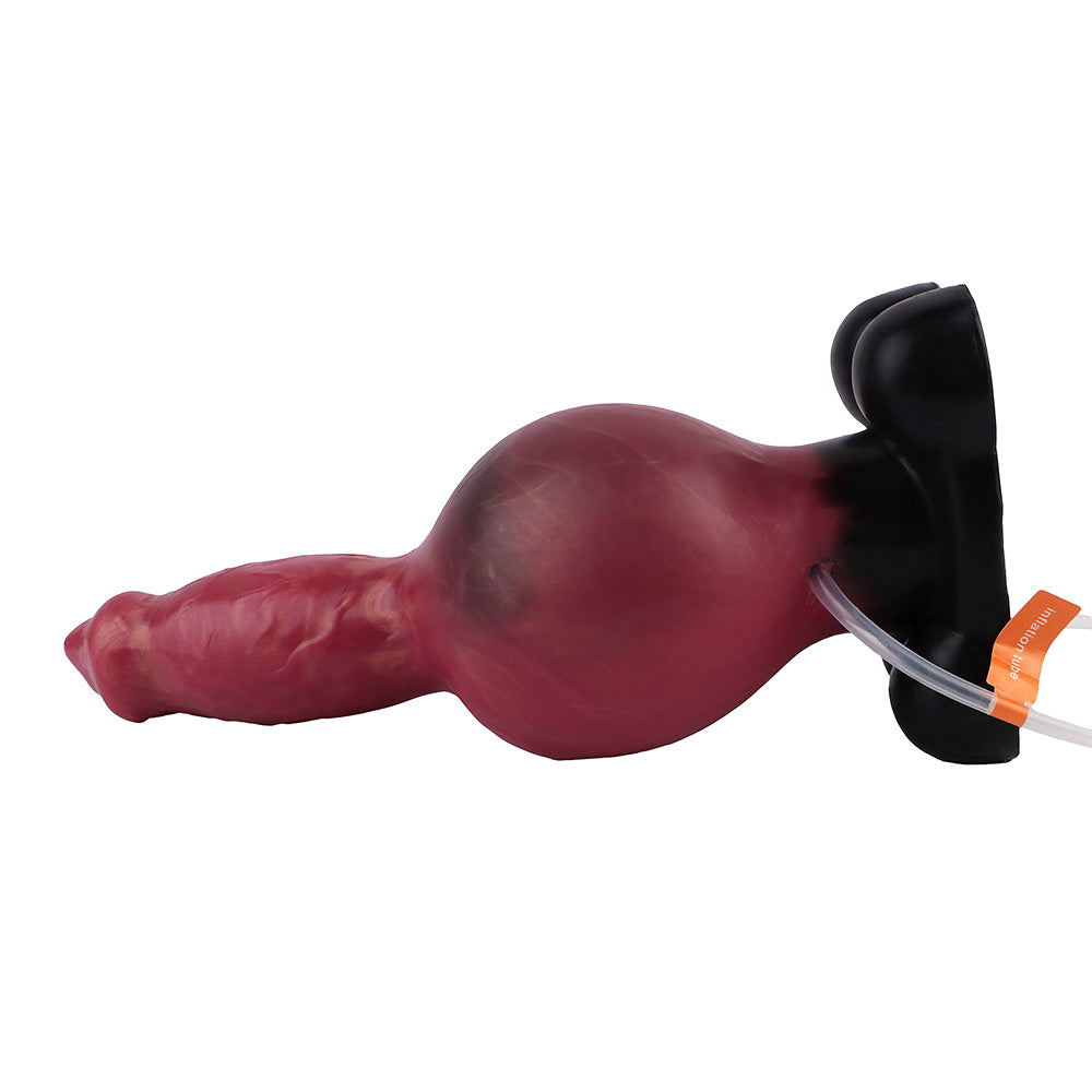 9 Inch Red Fantasy Dog Squirting Dildo Xoxomoving