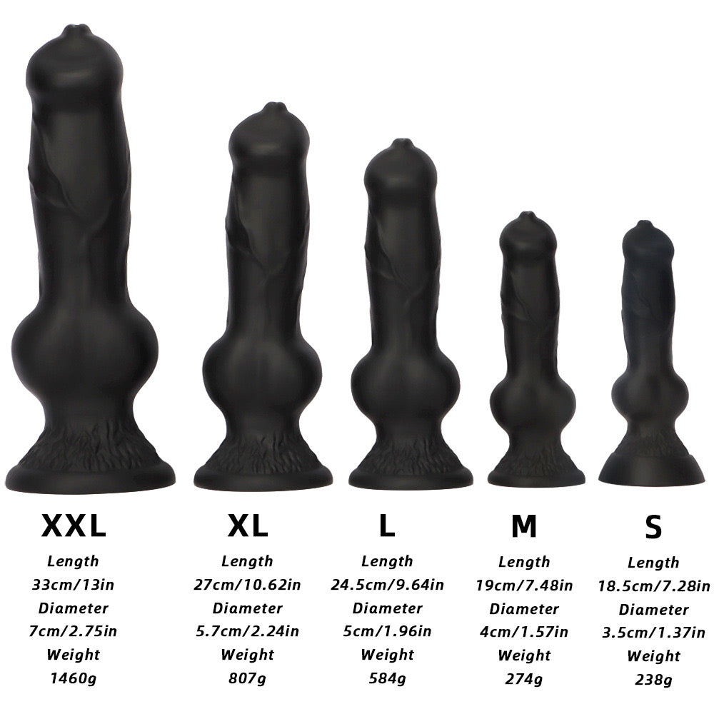 Black Giant Custom Dog 10 Inch Dildo Xoxomoving