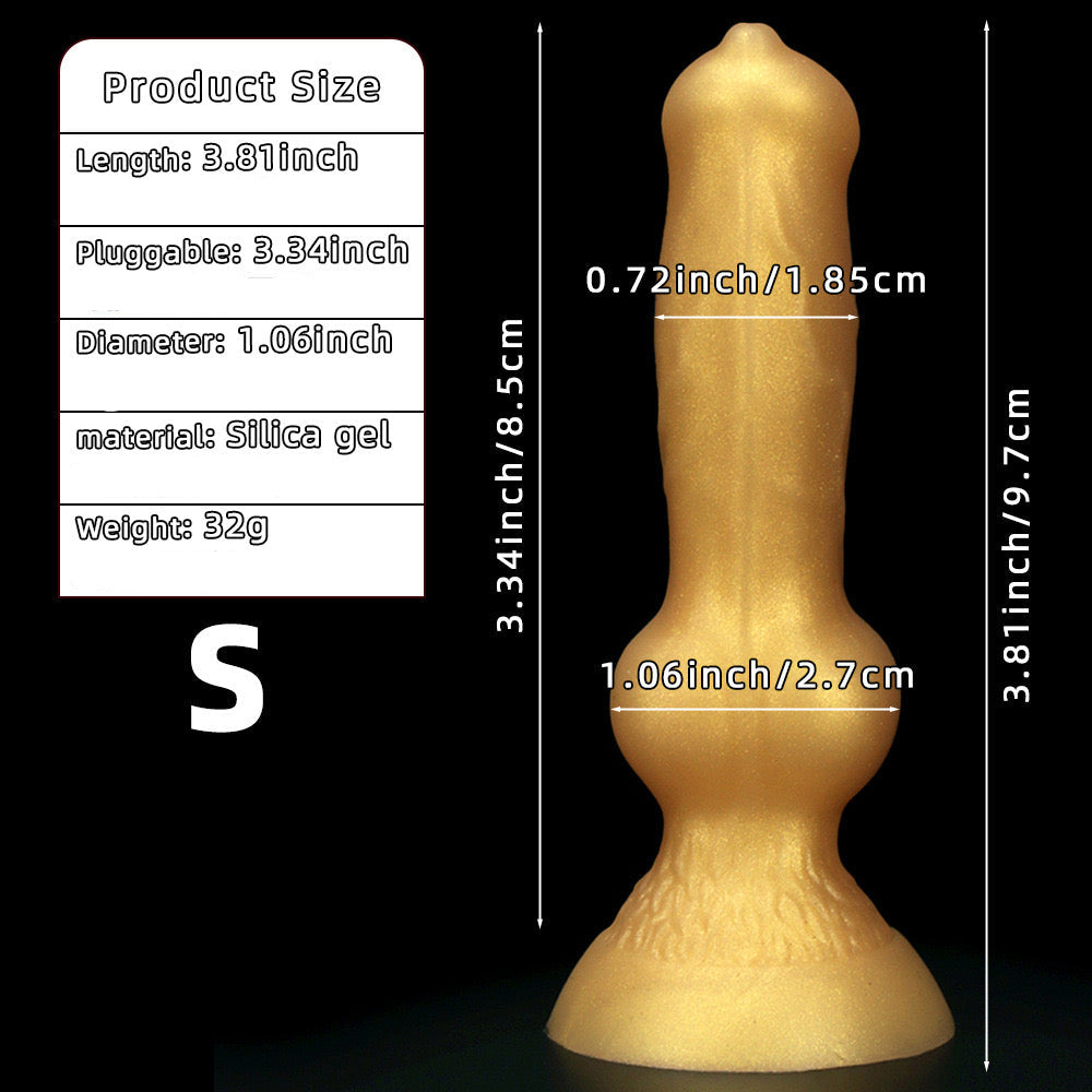 Small Yellow Dog Dildo Anal Toy Xoxomoving