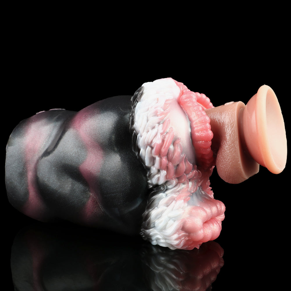 Kangaroo Pussies Sex Toys for Men Blowjob - Dual Channel Fantasy Pocket Pussy Handy Masturbator Xoxomoving