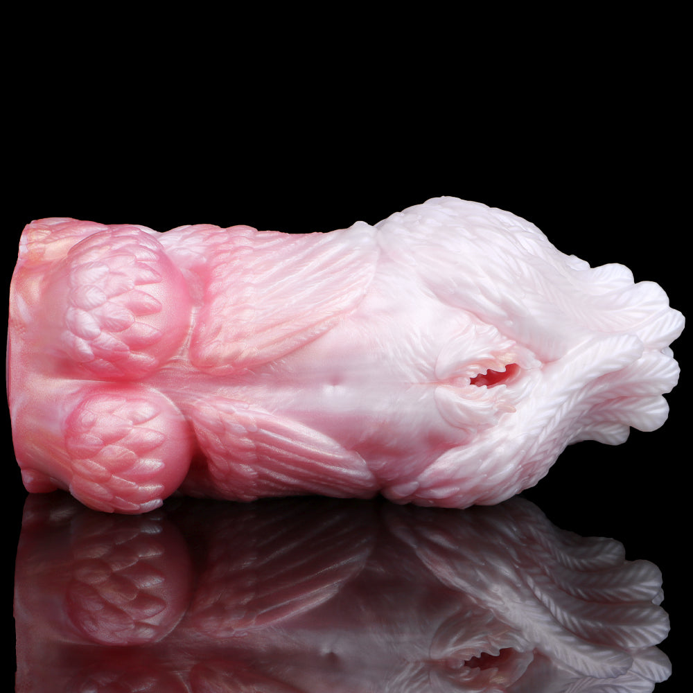 Angelic Feathered Pocket Pussy - Heavenly Touch Realistic Blowjob Men Masturbation Xoxomoving