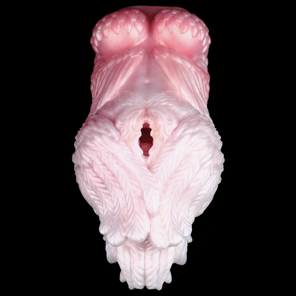 Angelic Feathered Pocket Pussy - Heavenly Touch Realistic Blowjob Men Masturbation Xoxomoving
