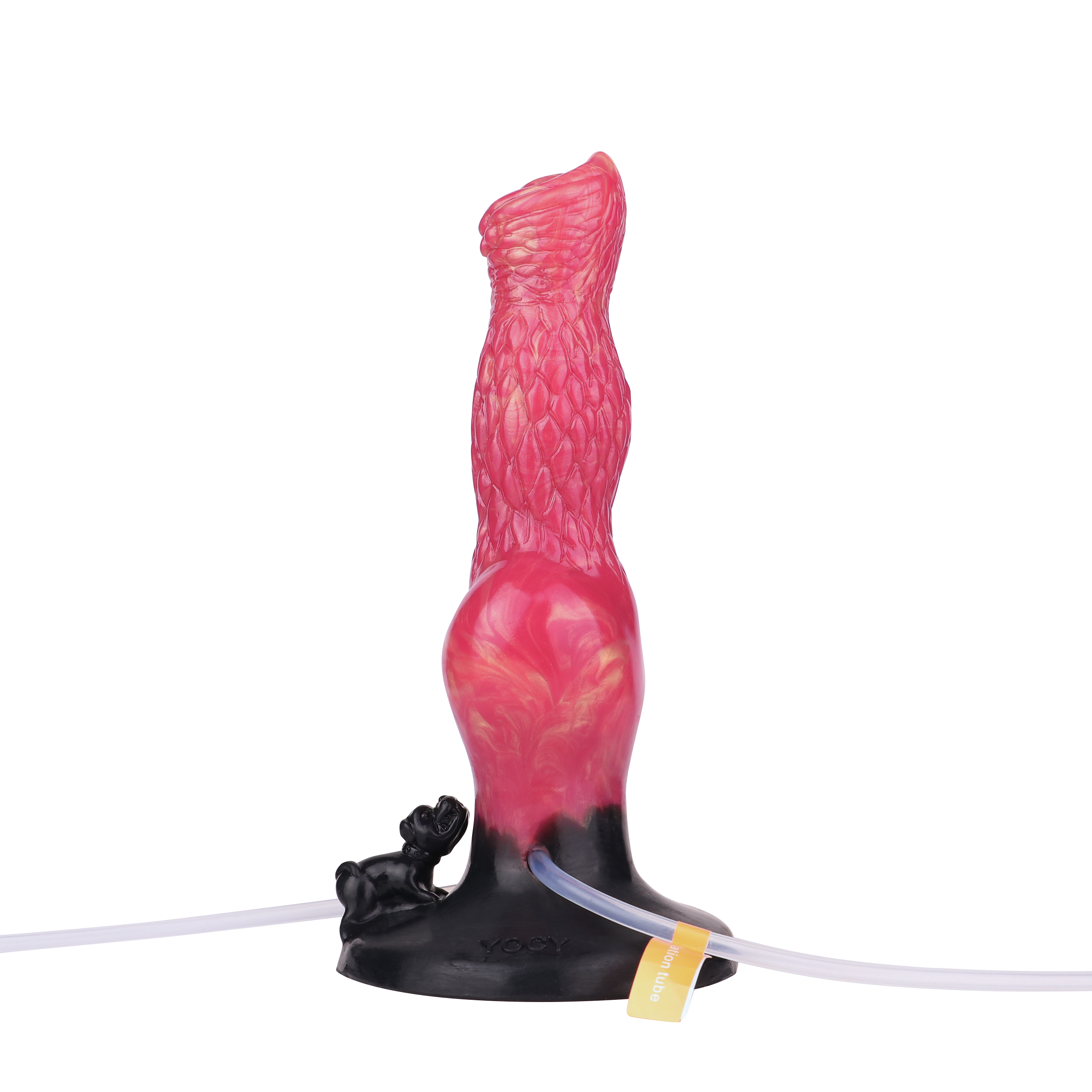 8 Inch Red Inflatable Squirting Dog Dildo STS