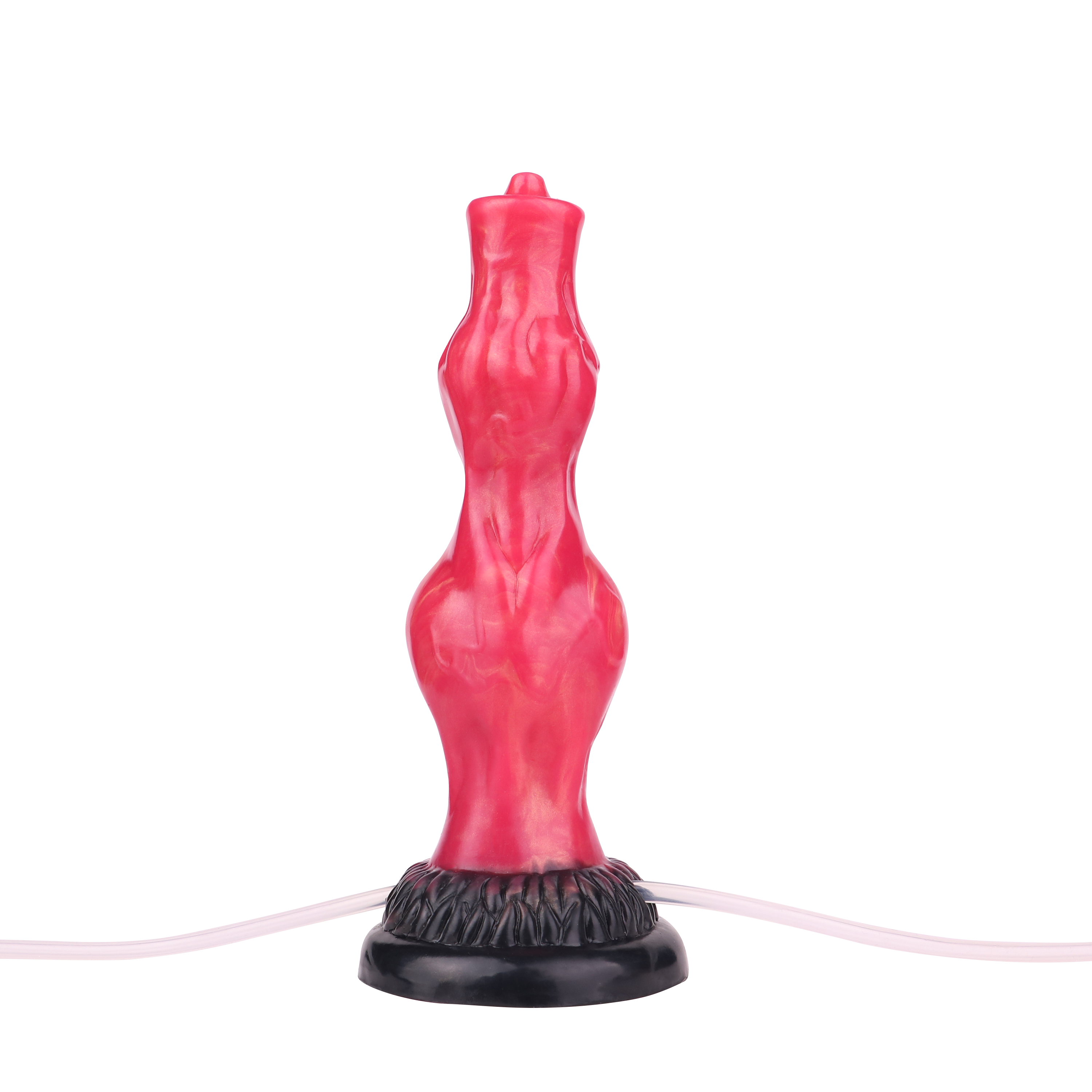 8 Inch Red Double Knot Squirting Dildo STS