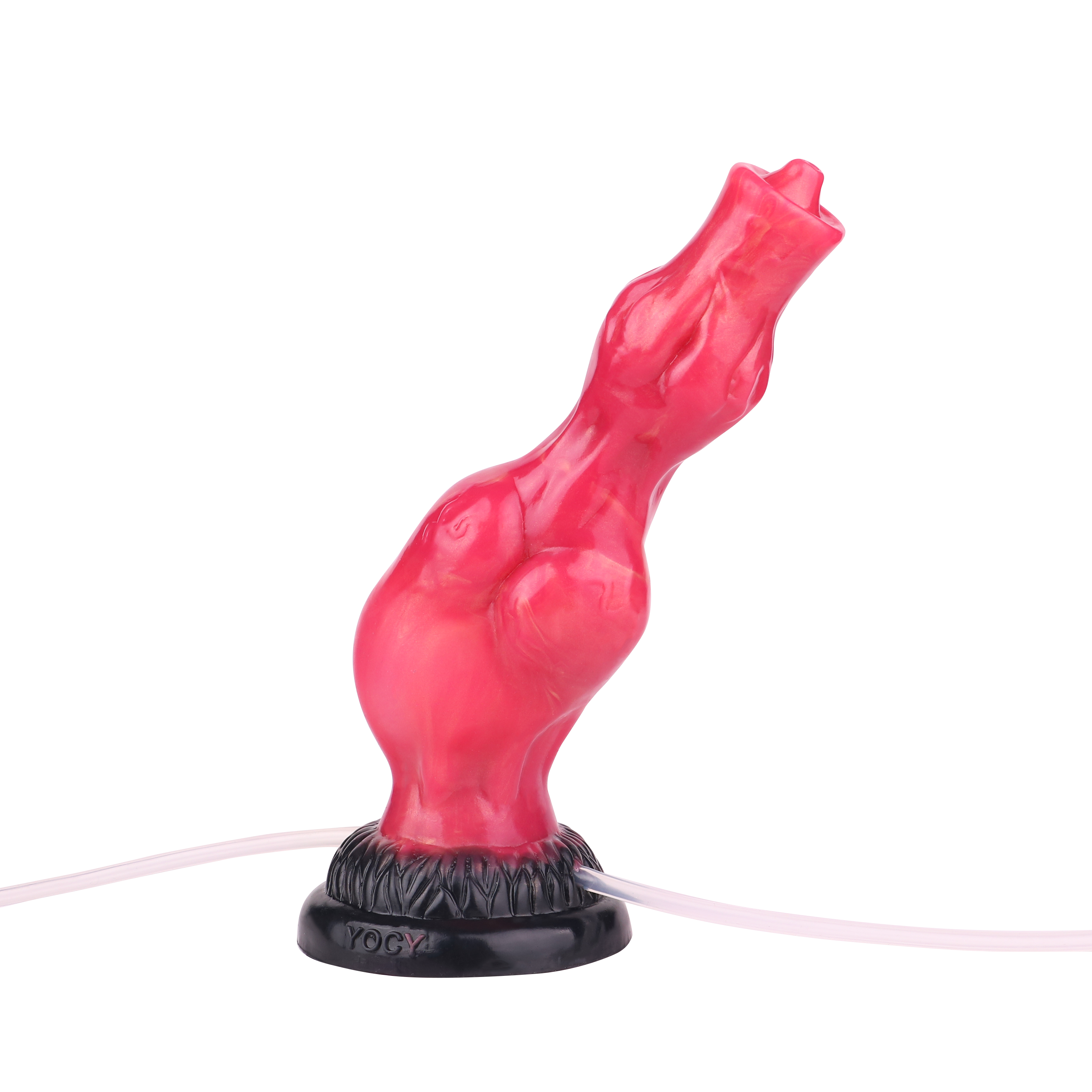 8 Inch Red Double Knot Squirting Dildo STS
