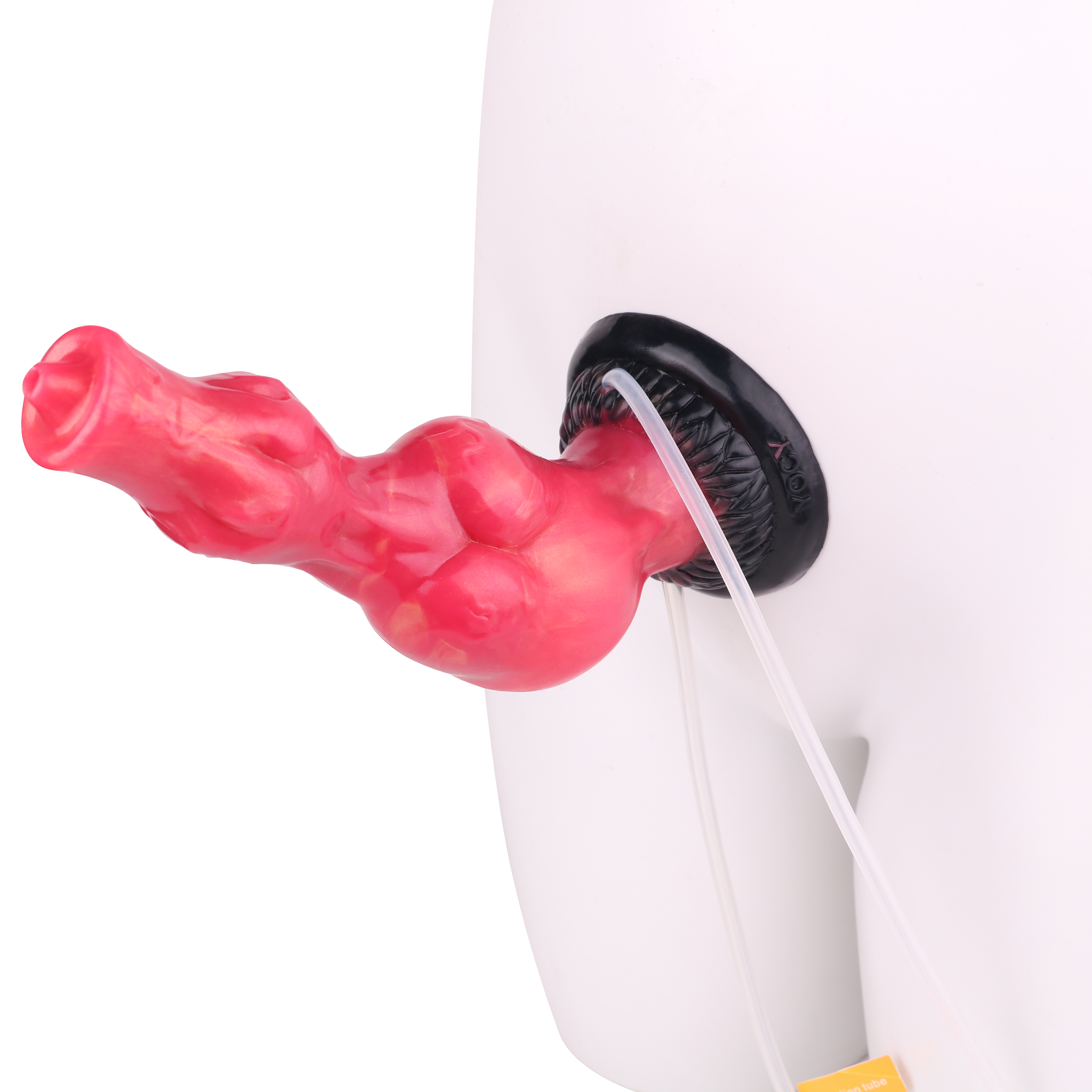 8 Inch Red Double Knot Squirting Dildo STS