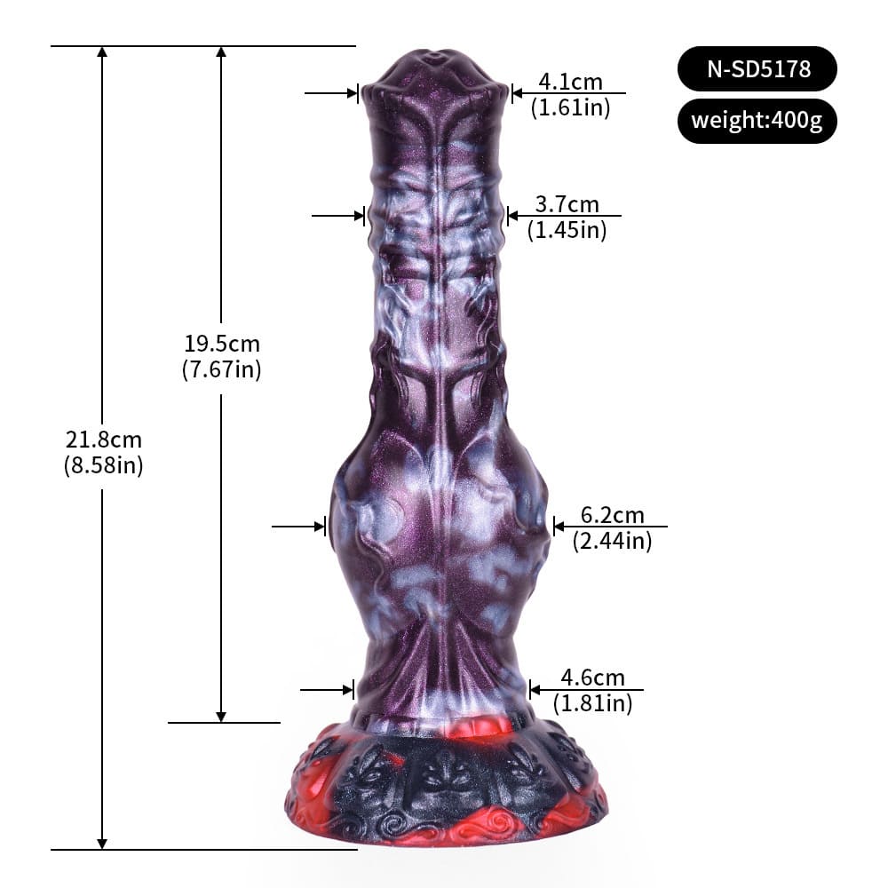 Hybrid Fantasy Dildo – Liquid Silicone Horse & Knot Design